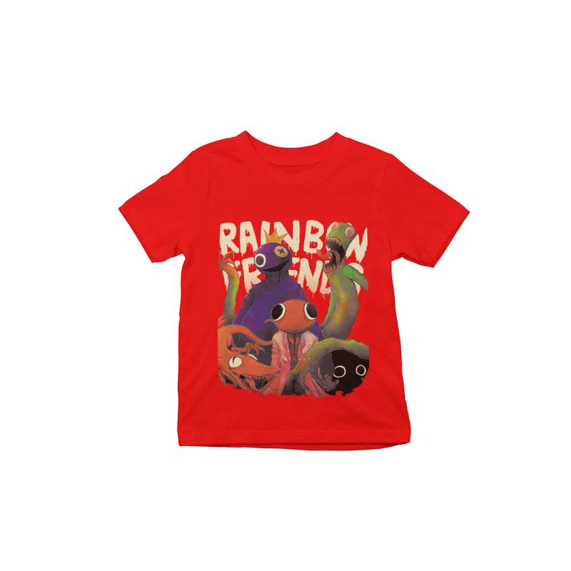 Camisa Camiseta Azul Babão Rainbow Friends - Envio Rápido